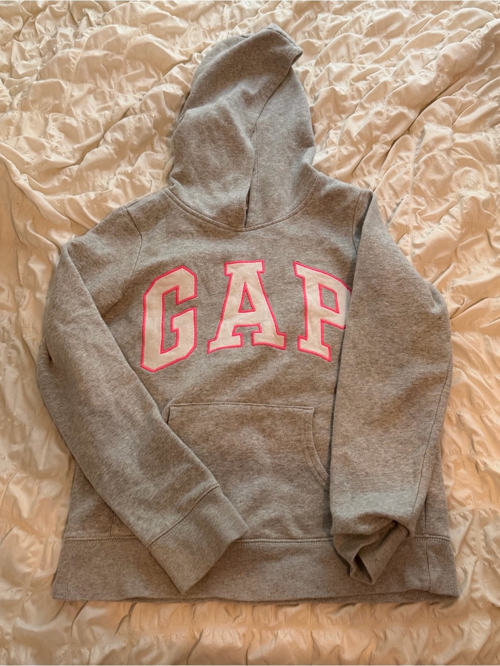 Gap Spell Out Arc Logo Pullover Hoodie Kids Size XL (12)